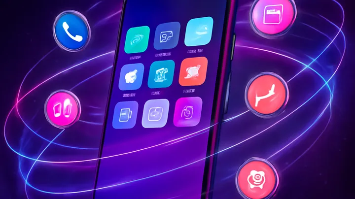 CROWN BDT COM Sleek smartphone floating in space